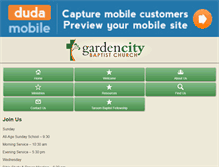 Tablet Screenshot of gardencitybaptistchurch.com.au